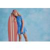 image:imageThe Childrens Place Girls Rashguard and Swimsuit SetSky Floral 4piece