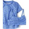 image:imageThe Childrens Place Girls Rashguard and Swimsuit SetSky Floral 4piece