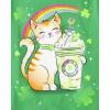 image:imageThe Childrens Place Girls Short Sleeve Graphic TShirtSt Patricks Day Cat Drink