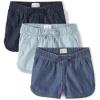 image:imageThe Childrens Place Girls Denim Pull on ShortsLight Wash 3pack