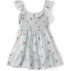 image:imageThe Childrens Place Girls Short Sleeve Dressy DressChalk Blue Cherries