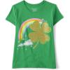 image:imageThe Childrens Place Girls Short Sleeve Graphic TShirtSt Patricks Day Shamrock