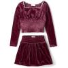 image:imageThe Childrens Place Girls Smocked Top and Skirt 2 Piece SetSugar Beet Velour