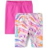 image:imageThe Childrens Place Girls Solid Bike ShortsPink Summer 2pack