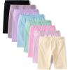 image:imageThe Childrens Place Girls Solid Bike ShortsSpring Multi 8pack