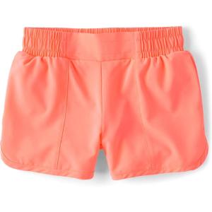 image:imageThe Childrens Place Girls Active Quick Dry Lined ShortsCoral Rocket