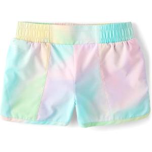 image:imageThe Childrens Place Girls Active Quick Dry Lined ShortsMulticolor Tie Dye