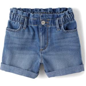 image:imageThe Childrens Place Girls Denim Shortie ShortsAutumn Wash