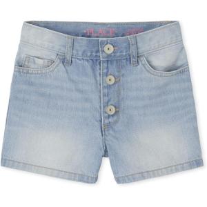 image:imageThe Childrens Place Girls Denim Shortie ShortsLeighton Wash