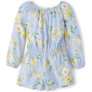 image:imageThe Childrens Place Girls Long Sleeve Fashion RomperWhirlwind Blue