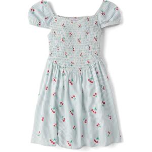 image:imageThe Childrens Place Girls Short Sleeve Dressy DressCherry Stripes