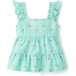 image:imageThe Childrens Place Girls Sleeveless Knit TopsMint Tea Tiered