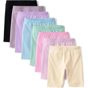 image:imageThe Childrens Place Girls Solid Bike ShortsSpring Multi 8pack