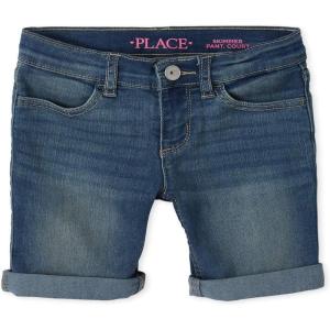 image:imageThe Childrens Place Girls Twill Skimmer ShortsAzure Blue Wash