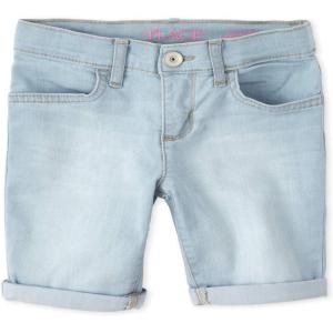 image:imageThe Childrens Place Girls Twill Skimmer ShortsIce Wash