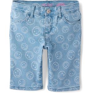 image:imageThe Childrens Place Girls Twill Skimmer ShortsLea Wash Print