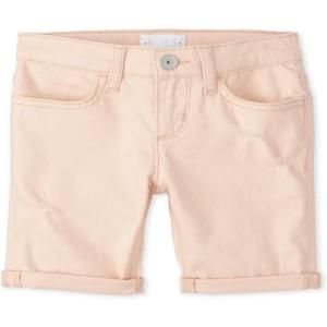 image:imageThe Childrens Place Girls Twill Skimmer ShortsPeach Ice