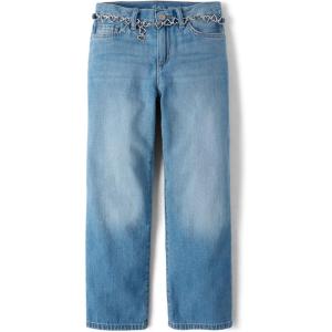 image:imageThe Childrens Place Girls Wide Leg JeansValley Wash