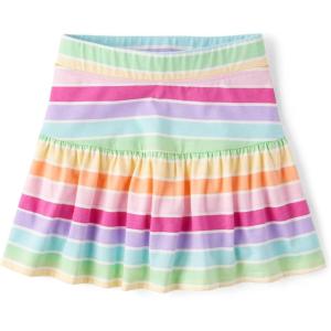 image:imageThe Childrens Place girls Stretchy Waistband SkortCandy Stripes
