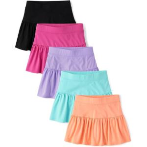 image:imageThe Childrens Place girls Stretchy Waistband SkortMulticolor 5pack