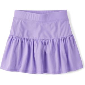image:imageThe Childrens Place girls Stretchy Waistband SkortPetal Purple