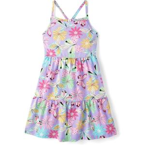 image:imageThe Childrens PlaceShort Sleeve Fashion DressPetal Purple Tiered