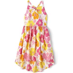 image:imageThe Childrens PlaceShort Sleeve Fashion DressPink Yellow Floral