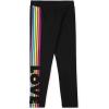 Black W/Rainbow Stripes