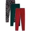 image:imageThe Childrens Place Big Girls Fashion Leggings Heather Grey 47827 Pack of 2 Large1012Candy CaneGreenRed