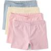 image:imageThe Childrens PlaceGirlsAssorted Cartwheel ShortsFair Ivory 4PackSmall