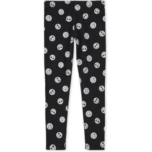 image:imageThe Childrens Place Big Girls Fashion Leggings Heather Grey 47827 Pack of 2 Large1012Glitter Black Smiley Face