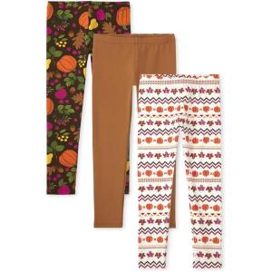 image:imageThe Childrens Place Big Girls Fashion Leggings Heather Grey 47827 Pack of 2 Large1012Harvest Fair IsleBrown Fall Pumpkin 3pack