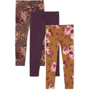 image:imageThe Childrens Place Big Girls Fashion Leggings Heather Grey 47827 Pack of 2 Large1012Purple BoquetsVioletBrown Floral 3pack