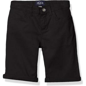 image:imageThe Childrens Place Girls Denim Midi ShortsBlack