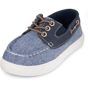 image:imageThe Childrens Place Baby Boys Chambray Boat ShoesNavy