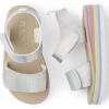 image:imageThe Childrens Place Baby Girls Baby Girls and Toddler Platform Sandals With Adjustable Ankle StrapSilver Multi