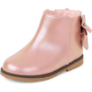 image:imageThe Childrens Place Baby Girls And Toddler Ankle BootsPink Bow