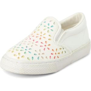 image:imageThe Childrens Place Baby Girls Baby Girls and Toddler Casual Slip on Shoes SneakerRainbow Flowers