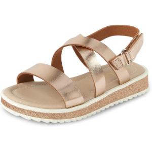 image:imageThe Childrens Place Baby Girls Baby Girls and Toddler Platform Sandals With Adjustable Ankle StrapRose Gold