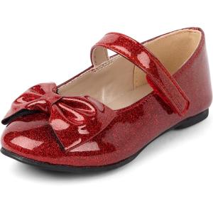 image:imageThe Childrens Place Girls Baby Girls and Toddler Closed Toe Ballet FlatsRed