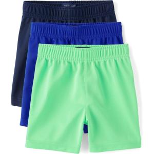 image:imageThe Childrens Place Baby Boys and Toddler Boys Athletic Basketball ShortsWasabi 3pack