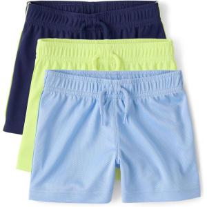 image:imageThe Childrens Place Baby Boys and Toddler Quick Dry Mesh Basketball ShortsLimeSky BlueTidal 3pack