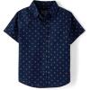 image:imageThe Childrens Place Baby Boys and Toddler Poplin Short Sleeve Button Down ShirtTidal