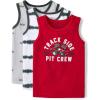 image:imageThe Childrens Place Boys and Toddler Assorted Sleeveless Tank TopsMotoroil 3pack