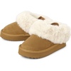 image:imageThe Childrens Place Baby Girls Faux Fur Lined Platform SlippersLt Tan