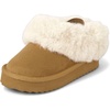 image:imageThe Childrens Place Baby Girls Faux Fur Lined Platform SlippersLt Tan