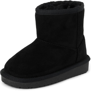 image:imageThe Childrens Place Baby Girls Baby Girls and Toddler Classic Ankle Boots Faux Fur LinedBlack