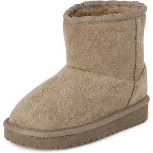 image:imageThe Childrens Place Baby Girls Baby Girls and Toddler Classic Ankle Boots Faux Fur LinedTaupe