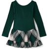 image:imageThe Childrens Place Baby Girls Plaid Flannel Woven Tiered DressBalt Green Plaid