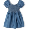 image:imageThe Childrens Place Baby Girls and Toddler Short Sleeve Smocked DressOrchard Wash